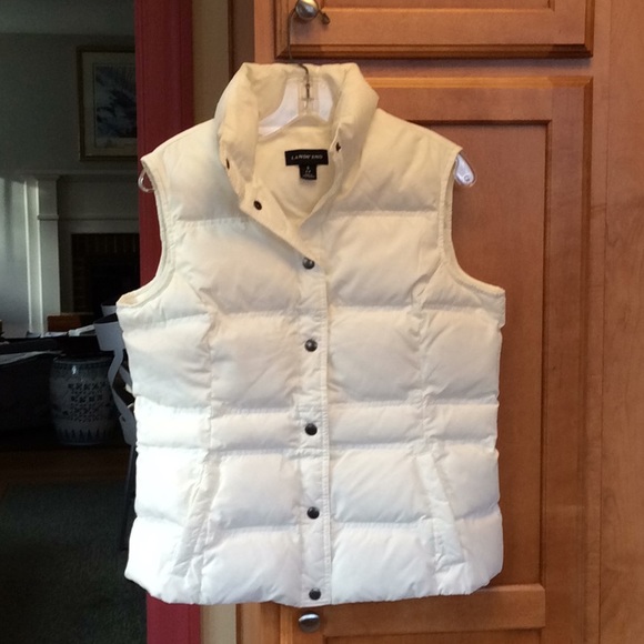 Lands' End Jackets & Blazers - Lands’ End Cream Ivory Down Puffer Vest